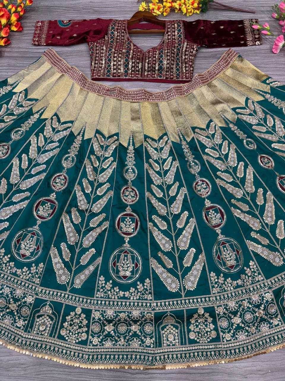 Satin Silk Designer Lehenga - MYLUXURY LANE ENTERPRISE
